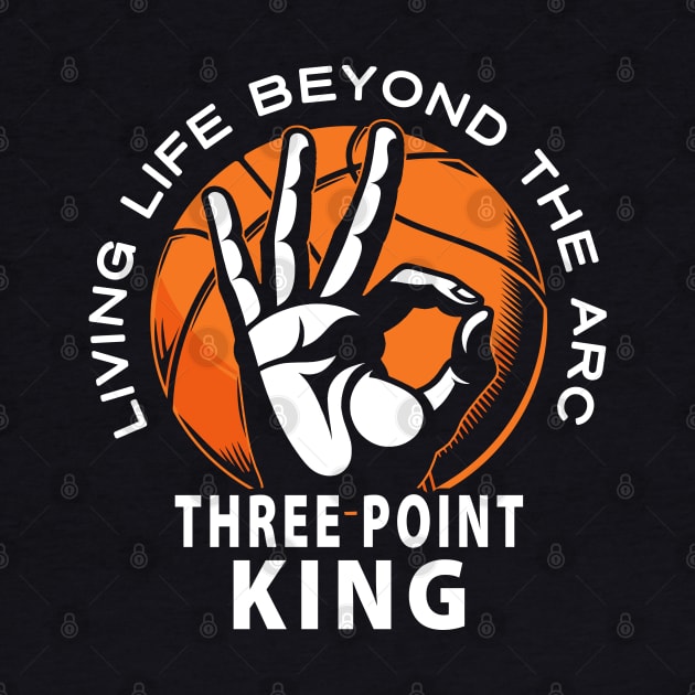 Three-Point Shooter Basketball Beyond the Arc 3 Pointer by TeeCreations